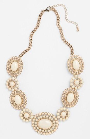 Bp. Floral Statement Necklace (juniors) Ivory None