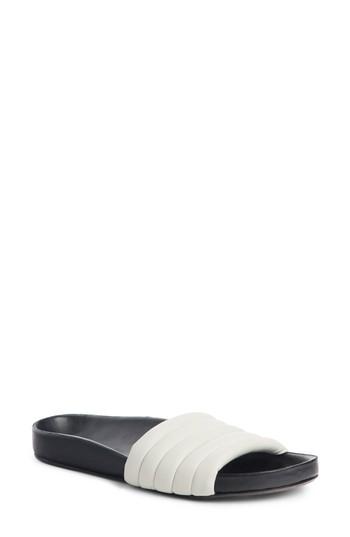 Women's Isabel Marant Flat Hellea Sport Slide Us / 35eu - White