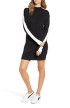 Women's Leith Long Sleeve Surplice Wrap Dress - Black