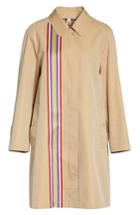 Women's Burberry Eastborne Collegiate Stripe Car Coat Us / 38 It - Yellow