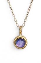 Women's Anna Beck Semiprecious Stone Round Drop Pendant Necklace