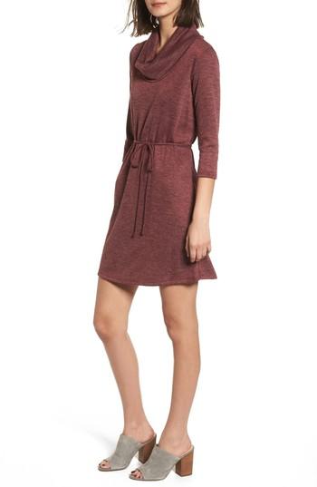 Women's Everly Cowl Neck Dress - Burgundy