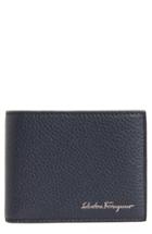 Men's Salvatore Ferragamo Firenze Leather Bifold Wallet - Blue