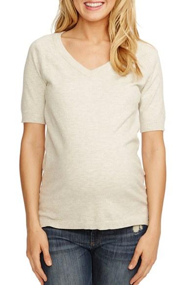 Women's Rosie Pope 'avery' V-neck Maternity Sweater