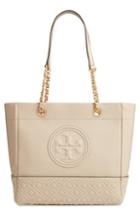 Tory Burch Fleming Leather Tote - Grey