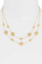 Women's Anna Beck Gold Plate Double Strand Collar Necklace