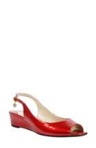 Women's J. Renee Alivia Slingback Sandal .5 D - Red