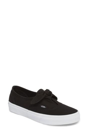 Women's Vans Ua Authentic Knotted Slip-on Sneaker M - Black