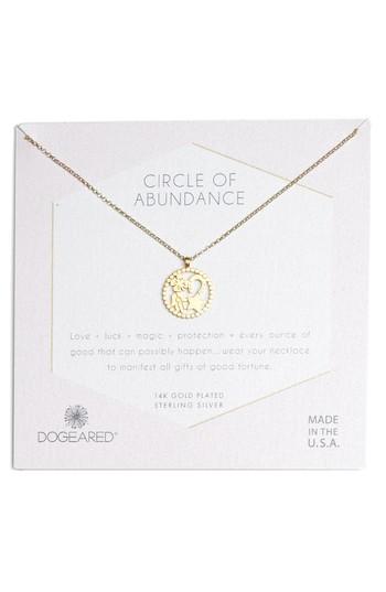 Women's Dogeared Circle Of Abundance Necklace