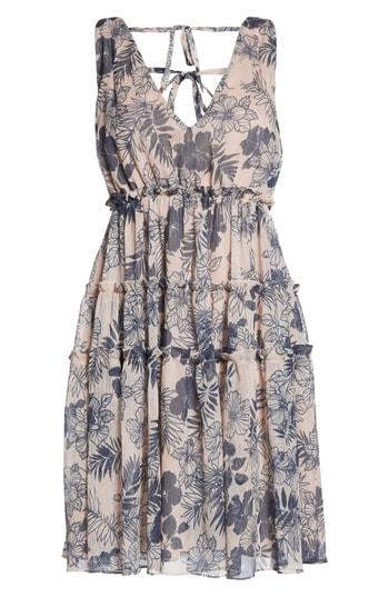 Women's Lenon Ruffle Minidress - Blue
