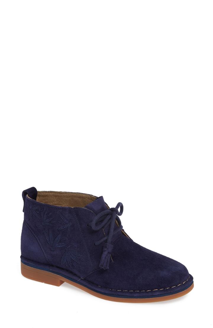 Women's Hush Puppies Cyra Catelyn Chukka Bootie .5 M - Blue