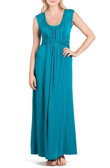 Women's Savi Mom Athens Maternity/nursing Maxi Dress - Green