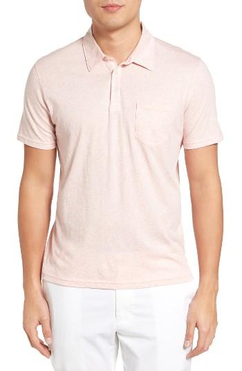 Men's Zachary Prell Breve Jersey Polo - Pink