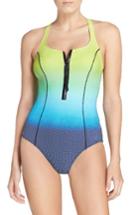 Women's Profile By Gottex One-piece Zip Swimsuit