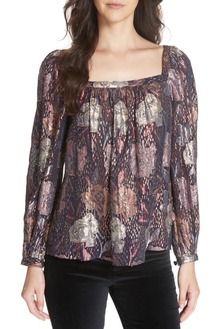 Women's Rebecca Taylor Rose Clip Blouse