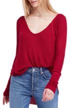 Women's We The Free By Free People Catalina V-neck Thermal Top - Black
