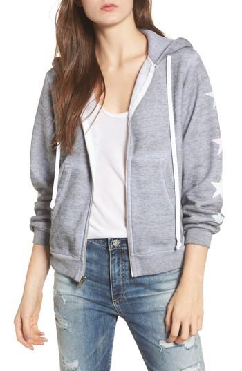 Women's Wildfox Starlight Regan Zip Hoodie - Grey