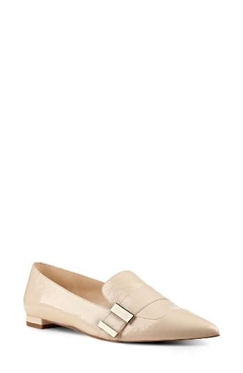 Women's Nine West Allen Pointy Toe Loafer M - White