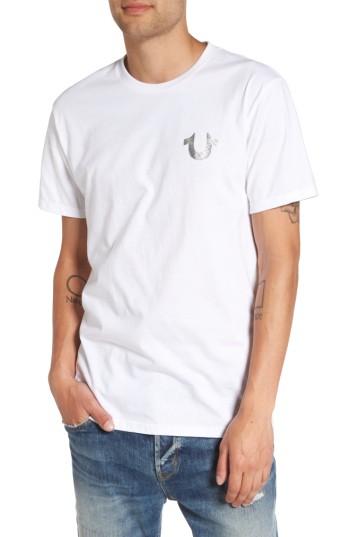 Men's True Religion Silver Buddha T-shirt - White