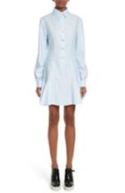Women's Stella Mccartney Carina Cotton Poplin Shirtdress Us / 36 It - Blue