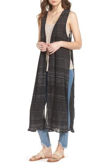 Women's Bcbg Shibori Print Pleated Vest
