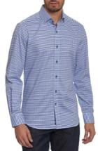 Men's Robert Graham Landen Tailored Fit Print Sport Shirt - Blue