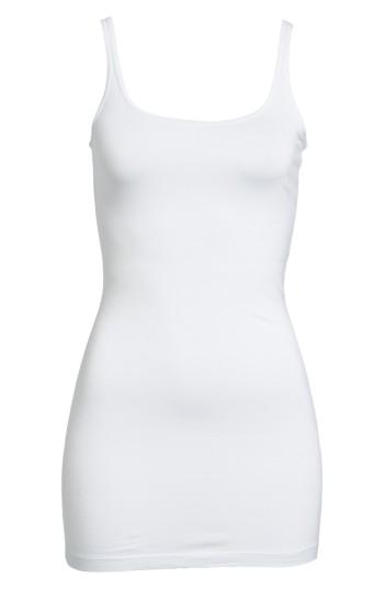 Petite Women's Halogen Long Layering Tank P - White
