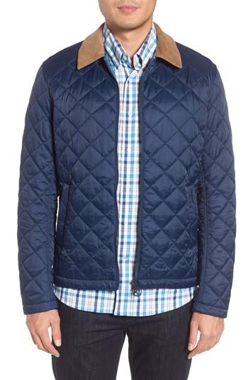 Men's Barbour Helm Quilted Jacket - Blue