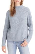 Women's J.crew 1988 Donegal Roll Neck Sweater - Blue