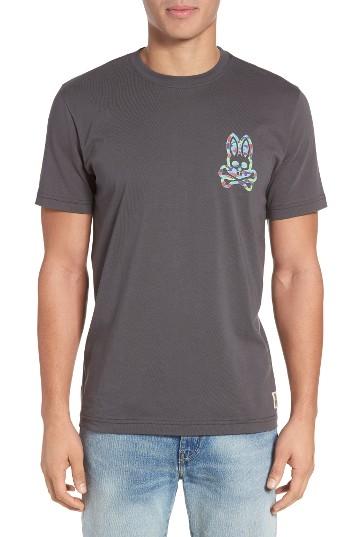 Men's Psycho Bunny Logo Graphic T-shirt (xs) - Grey