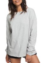 Women's Roxy Journey On Open Back Sweatshirt - Grey