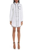 Women's Moschino Dotted Line Dress Us / 40 It - White