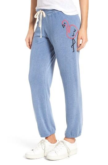 Women's Sundry Embroidered Flamingo Sweatpants