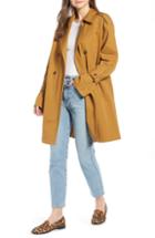 Women's Something Navy Easy Oversize Trench, Size - Brown
