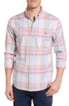 Men's Vineyard Vines Slim Fit Tucker Plaid Sport Shirt - Pink