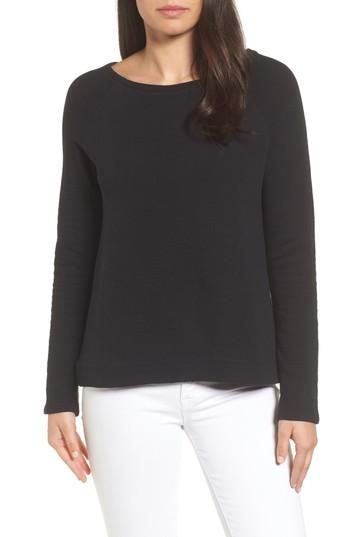 Women's Caslon Bow Back Sweatshirt - Black