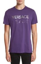 Men's Versace Jeans Foil Logo T-shirt, Size - Purple