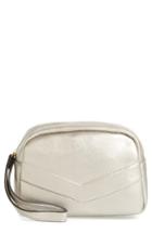 Poverty Flats By Rian Modern Chevron Faux Leather Pouch -
