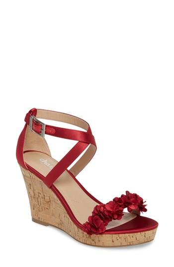 Women's Charles By Charles David Lauryn Wedge Sandal .5 M - Red