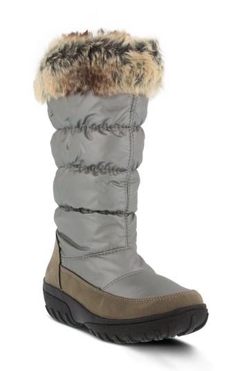 Women's Spring Step Vanish Faux Fur Trim Waterproof Boot .5-6us / 36eu - Metallic