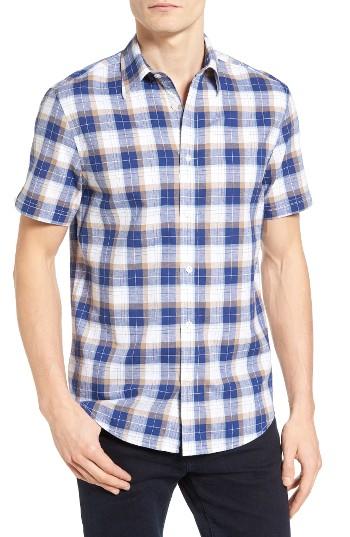 Men's Ben Sherman Mod Fit Slub Plaid Shirt