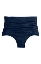 Women's J.crew Ruched High Waist Bikini Bottoms, Size - Blue