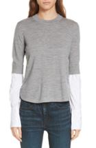 Women's Vince Wool & Cashmere Sweater - Grey