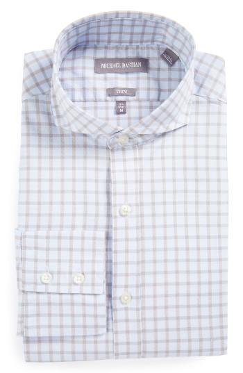 Men's Michael Bastian Trim Fit Check Dress Shirt