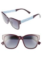 Women's Dior Ribbon 55mm Sunglasses - Violet/ Blue