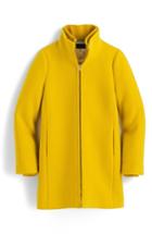 Petite Women's J.crew Yulia Wool Blend Coat P - Yellow