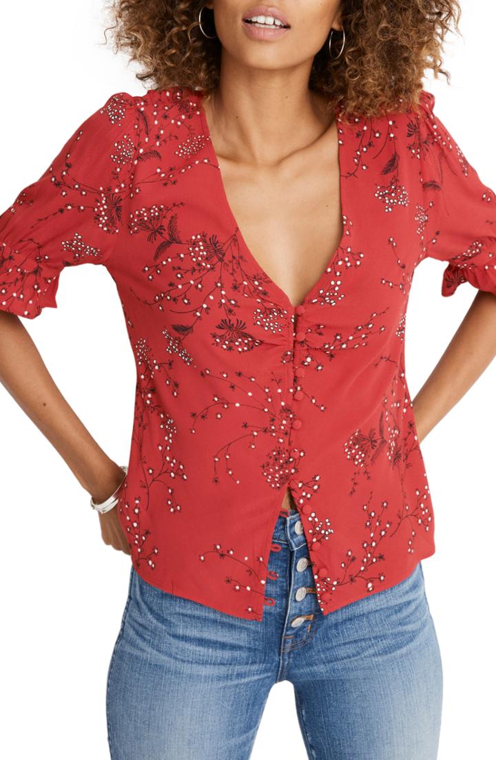Women's Madewell Daylight Top - Red