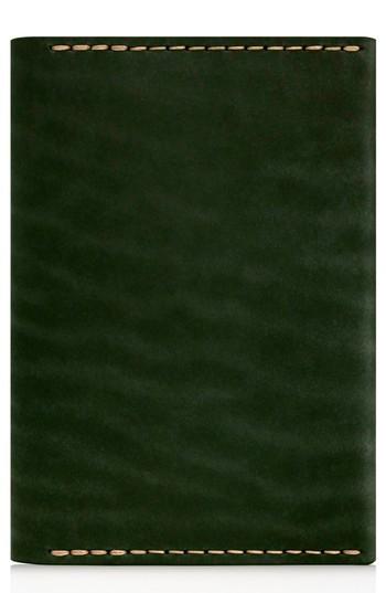 Men's Ezra Arthur Leather Passport Wallet - Green