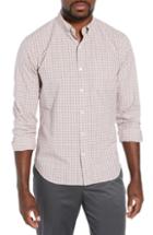 Men's Bonobos Washed Button Down Slim Fit Check Sport Shirt R - Grey