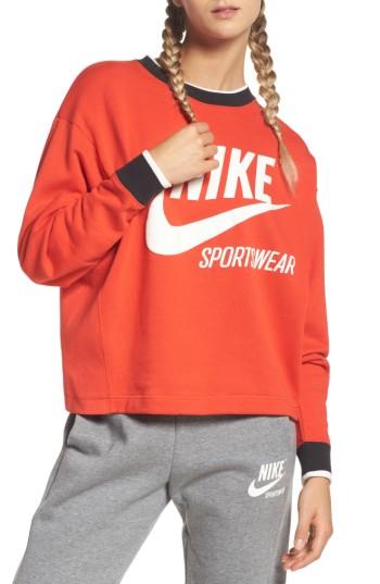 Women's Nike Sportswear Archive Sweatshirt - Black